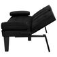 HOMLUX 65" Futon Sleeper Sofa Bed with Adjustable Backrest and Cup Holders in Black, , large
