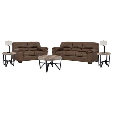 Ashley 7-Piece Living Room Set in Coffee, , large