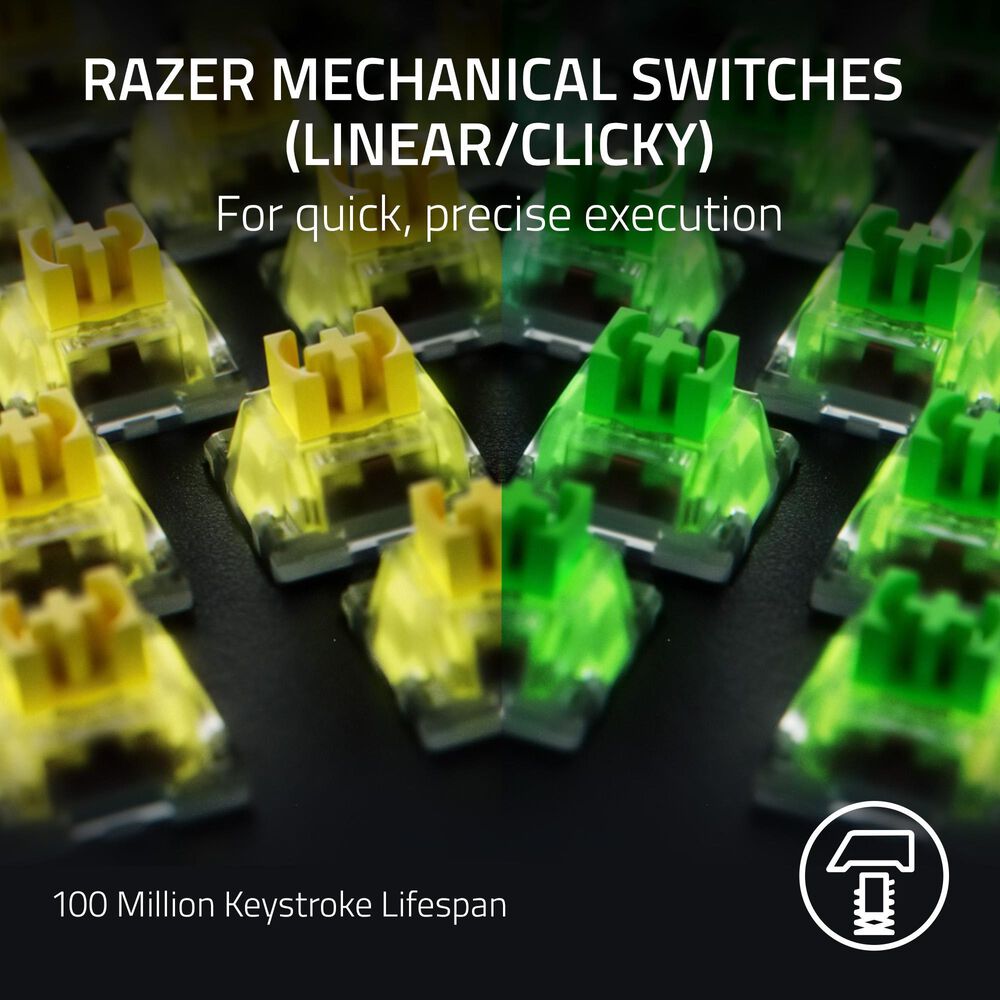 Razer BlackWidow V4 Pro Green Switch Keyboard in Black, , large