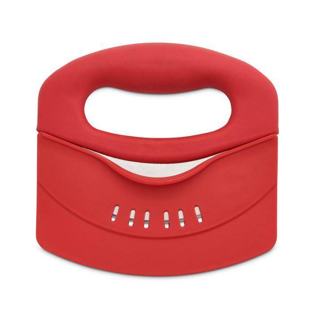 HIC Kitchen Soft-Grip Rocking Salad and Herb Chopper in Dark Red, , large