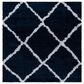 Safavieh August Shag 6"7" Square Navy and Ivory Area Rug, , large