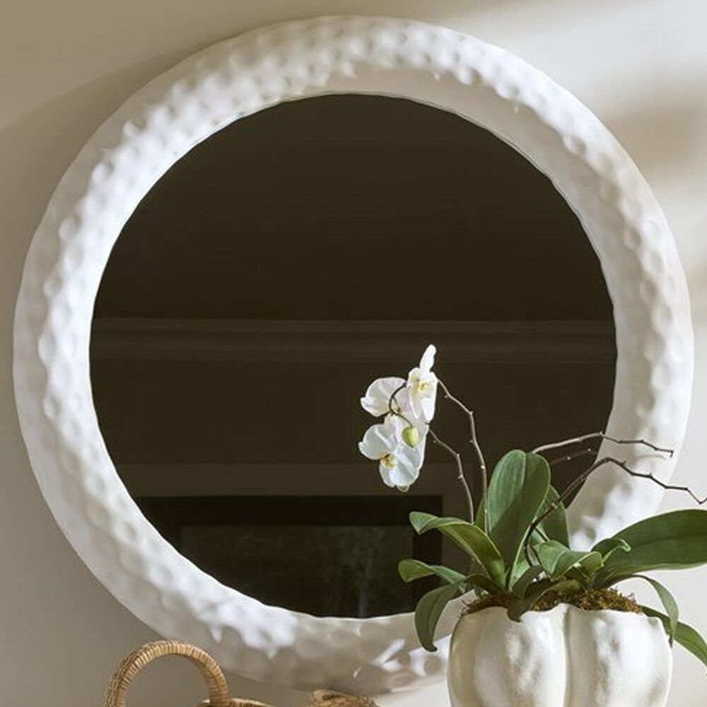 Furniture Worldwide Oasis Wall Mirror in White, , large