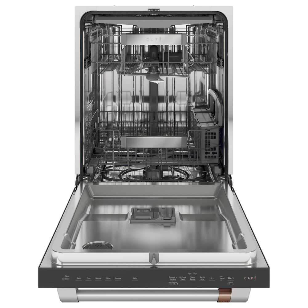 Cafe 4-Piece Kitchen Package with 22.1 Cu. Ft. French Door Refrigerator and Electric Range in Stainless Steel, , large