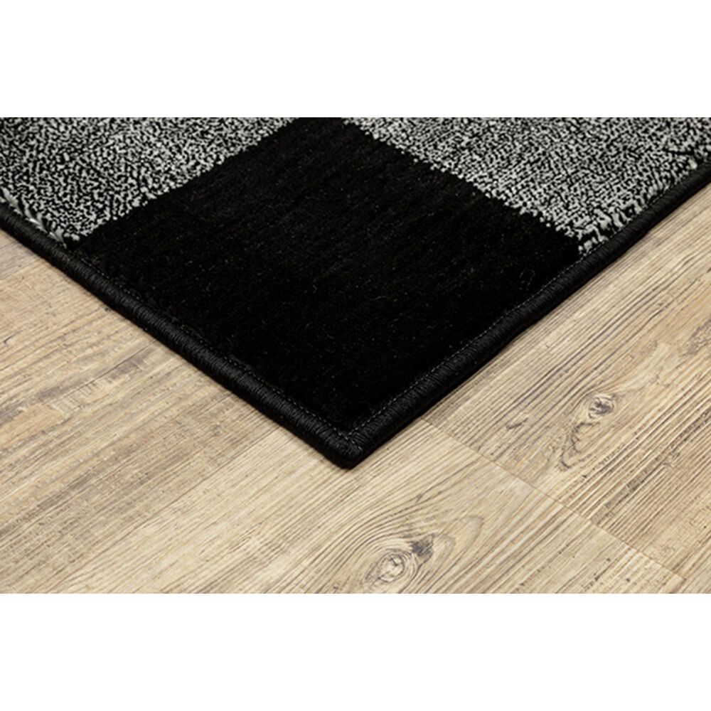 Oriental Weavers Georgia Geometric 678D0 7&#39;10&quot; x 10&#39;10&quot; Black and Ivory Area Rug, , large