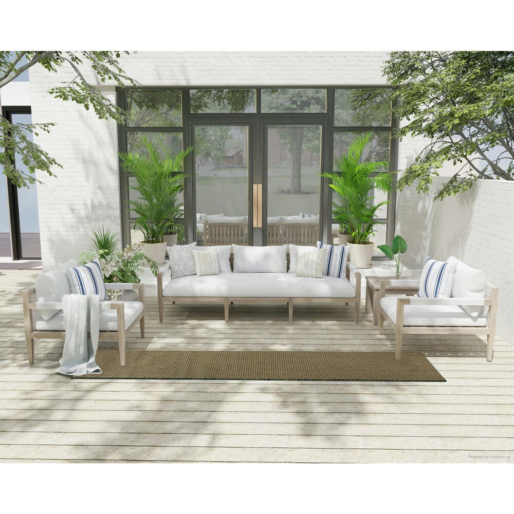 Nourison Courtyard Green 2&#39;2&quot; x 8&#39; Indoor/Outdoor Runner, , large