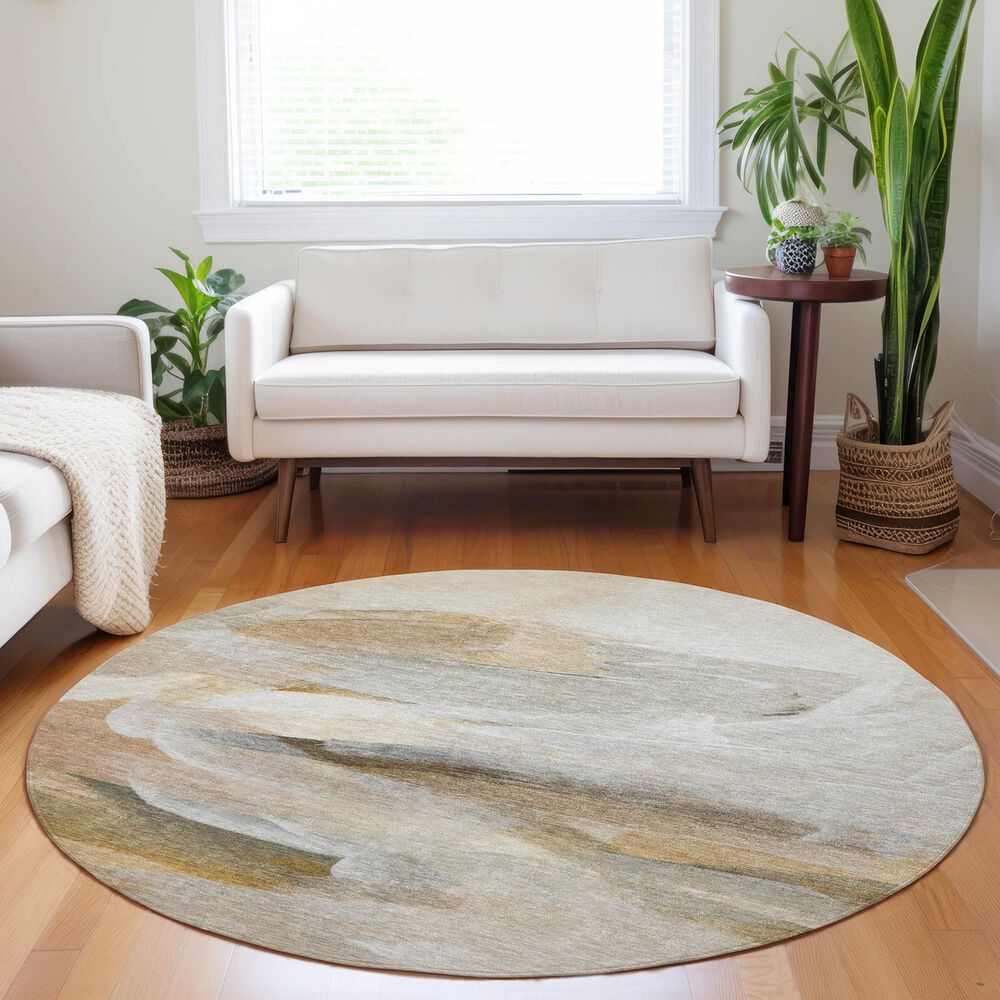 Dalyn Rug Company Ravenna RN11 8&#39; Round Taupe Area Rug, , large