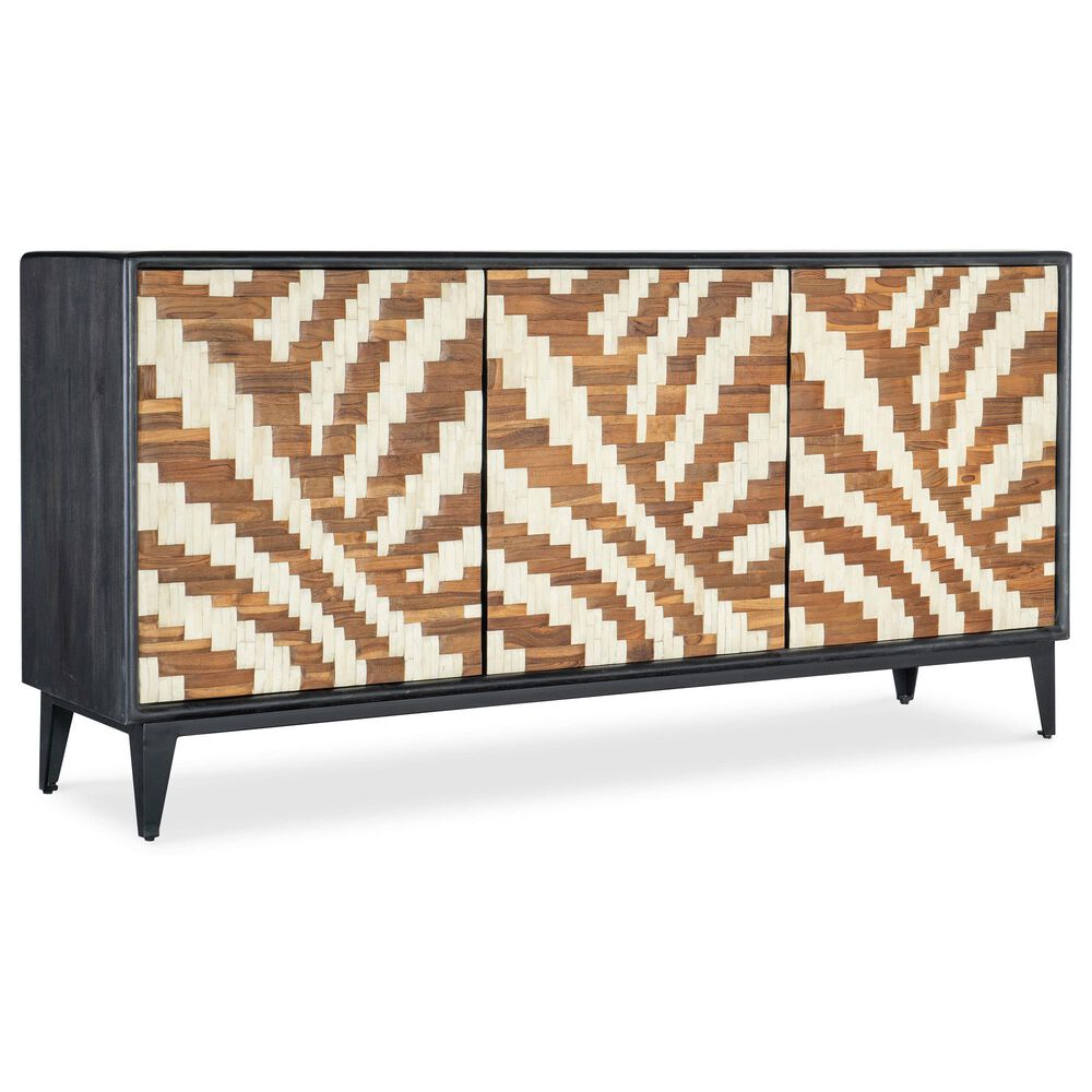 Hooker Furniture Commerce and Market 69" Entwined Credenza in Black, , large