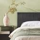 Walker Edison Paris King Platform Bed with Reeded Headboard in Black, , large