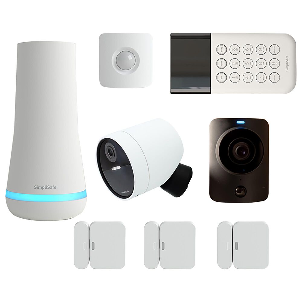 SimpliSafe 8-Piece Whole Home Security System in White, , large