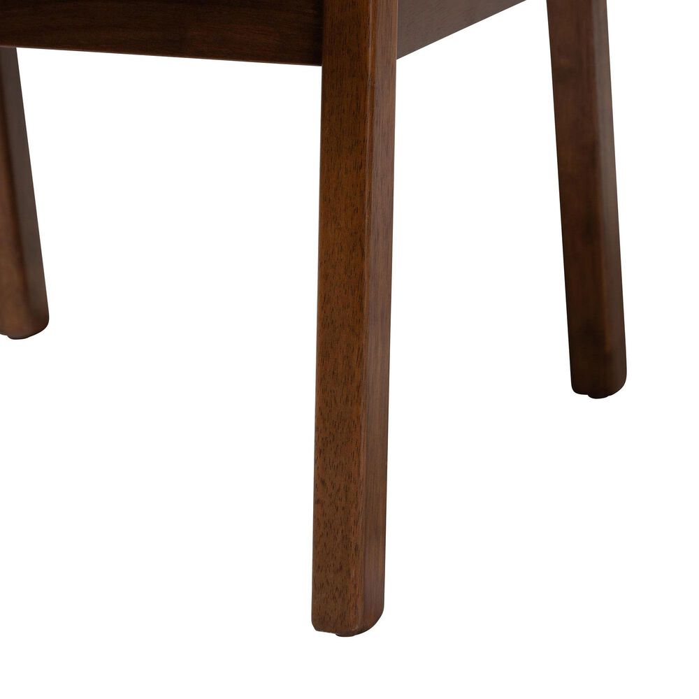 Baxton Studio Miyagi Arm Chair in Walnut Brown, , large