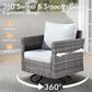 HOMLUX 7 Piece Outdoor Patio Set in Gray, , large