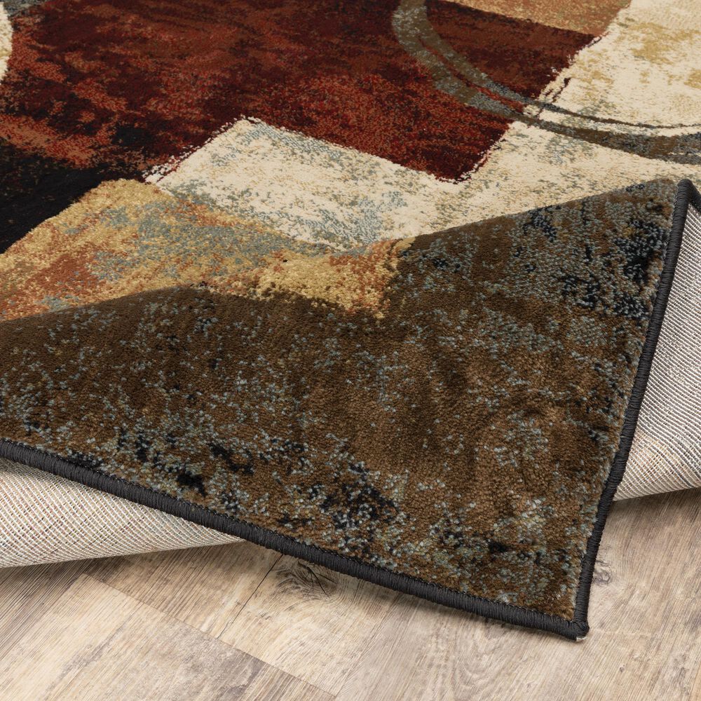 Oriental Weavers Hudson 2544B 1&#39;10&quot; x 7&#39;6&quot; Multi-Colored Runner, , large