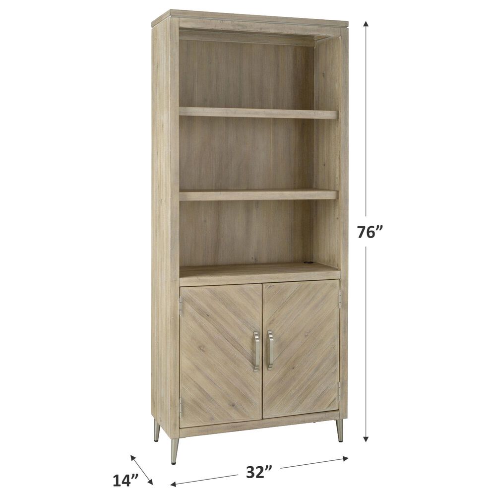 Riva Ridge Maddox Door Bookcase in Biscotti, , large
