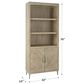 Riva Ridge Maddox Door Bookcase in Biscotti, , large