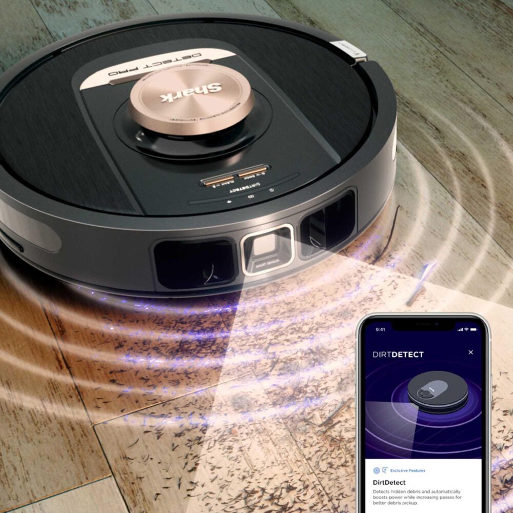Shark PowerDetect Self-Empty Robot Vacuum in Black, , large