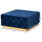 Baxton Studio Verene Square Cocktail Ottoman in Royal Blue, , large