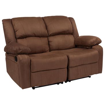 Flash Furniture Harmony Series Loveseat in Chocolate Brown, , large