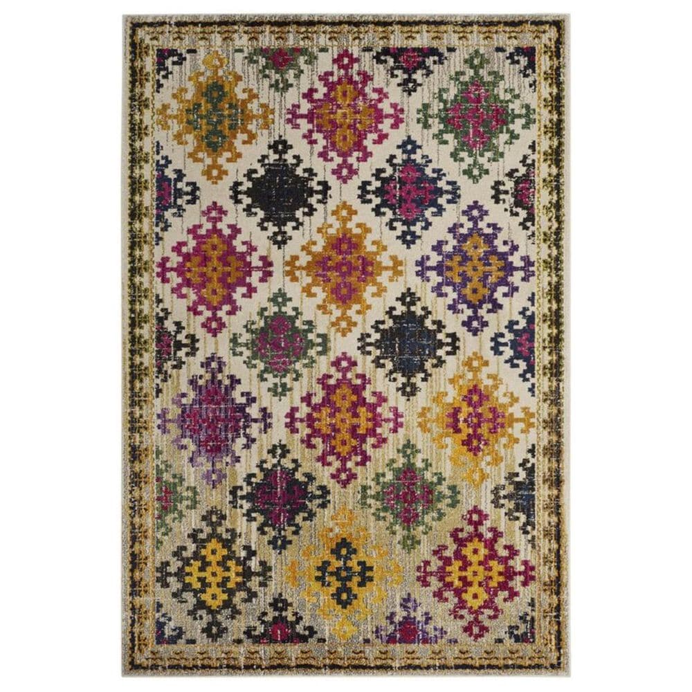 Safavieh Monaco MNC244A 5"1" x 7"7" Multicolor Area Rug, , large