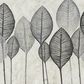 Maple and Jade 27" x 55" Leaf Canvas Wall Art with Frame in Black, Gray, Silver, Brown and Green, , large