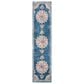 Safavieh Aria ARA103N 2" x 8" Blue and Ivory Runner, , large
