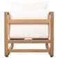 Hearth and Haven 3-Piece Patio Chat Set with Rounded Lines in Beige, , large