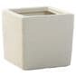 Alfresco Home Shabby Square Patio Planter in Pearl White, , large