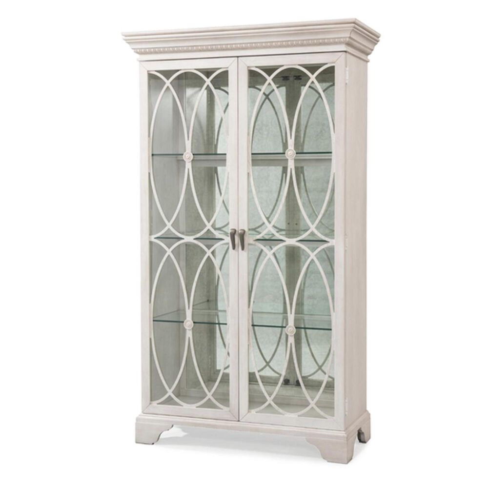 Trisha Yearwood Home Collection Trisha Curio Cabinet in White, , large