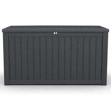 HOMLUX 180 Gal. Outdoor Storage Deck Box with Lockable Lid in Black, , large