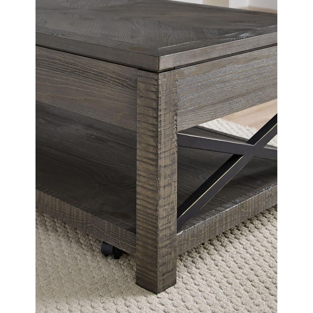 Crystal City Dexter Lift-Top Cocktail Table in Driftwood, , large