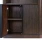 Wycliff Bay Tulane 2-Piece Writing Desk and Bookcase Set in Dark Chocolate, , large