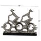 Maple and Jade Dual Rider Bicycle Sculpture in Silver and Black, , large