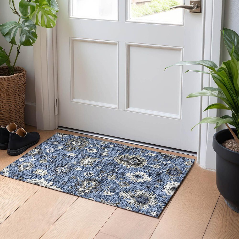 Dalyn Rug Company Portico PO6 Blue 1&#39;8&quot; x 2&#39;6&quot; Area Rug, , large