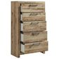 Ashley Hyanna 5-Piece Queen Bedroom Set in Golden Rustic, , large