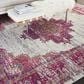 Nourison Passion PSN03 6"7" x 9"6" Ivory and Fuchsia Area Rug, , large