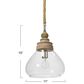 Creative Coop Beatrice 1-Light Pendant in Brown, , large