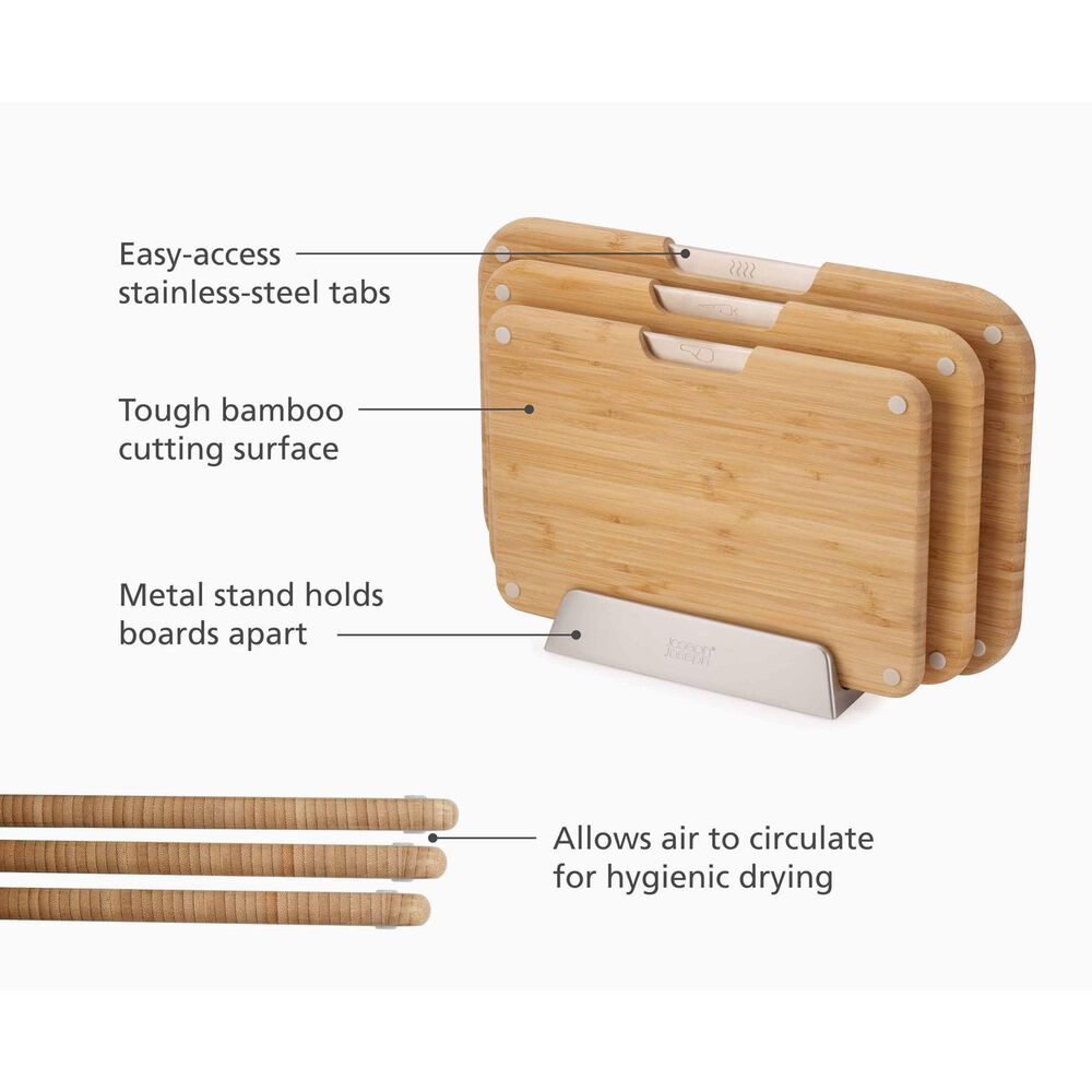 Joseph Joseph Nest 3-piece Cutting Board Set in Bamboo, , large