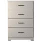 Ashley Stelsie 4 Drawer Chest in White, , large