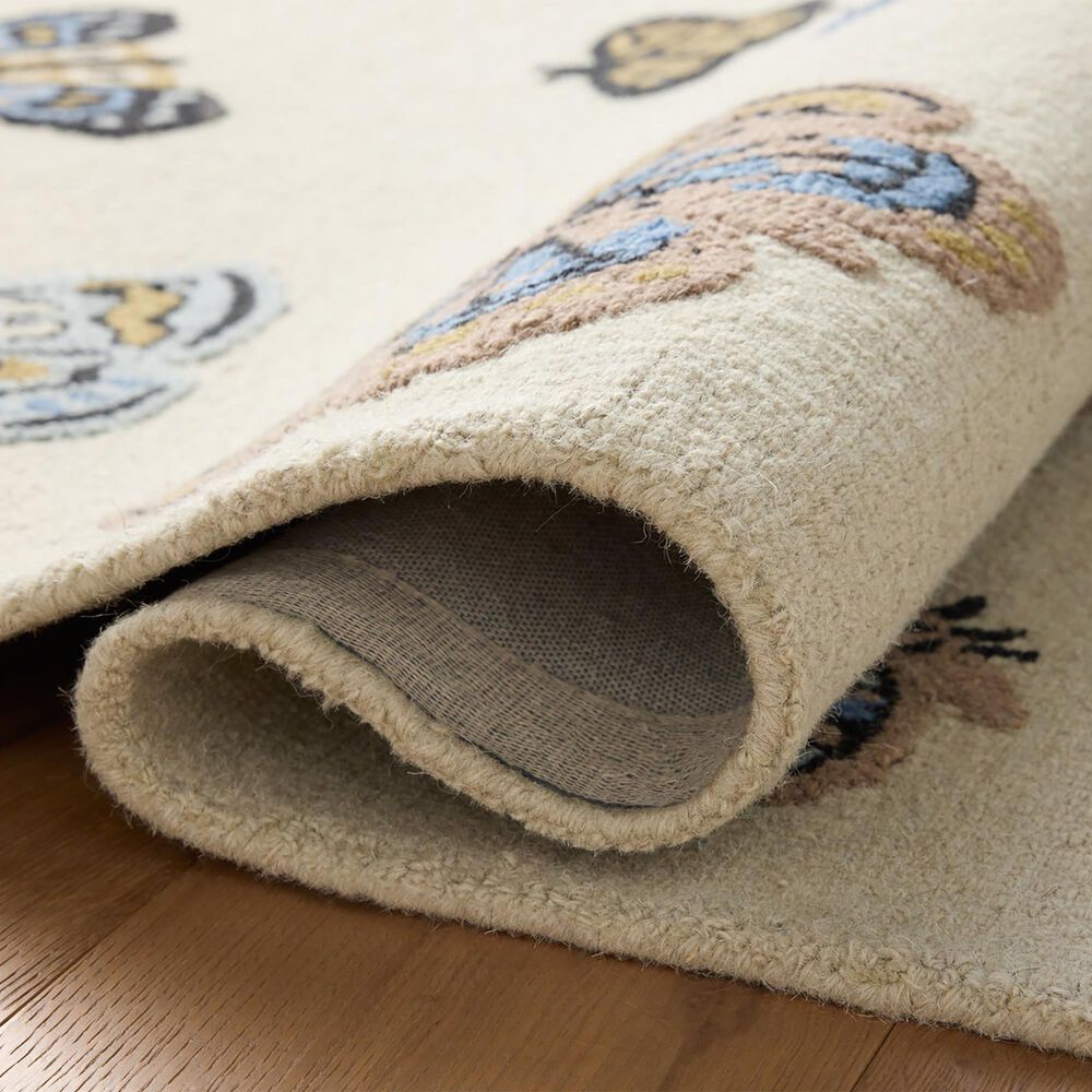 Rifle Paper Co. x Loloi Highgrove Animal Print Cream 2'6" x 7'6" Runner, , large
