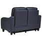 Ashley Mercomatic Power Reclining Loveseat with Adjustable Headrest in Ocean, , large