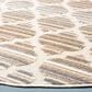 Safavieh Cabana CBN333F 6"7" Round Grey and Ivory Indoor/Outdoor Area Performance Rug, , large
