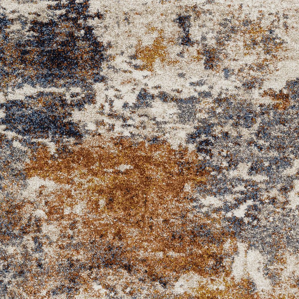 Surya Tuscany 2&#39; x 3&#39; Charcoal and Mustard Area Rug, , large