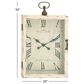 Maple and Jade 20" x 34" Wall Clock in White and Black, , large