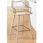 Hearth and Haven Winston Counter Stool in White Washed and Antique Copper, , large