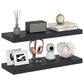 HOMLUX 35" Wall Mounted Floating Shelf with Invisible Brackets in Americano (Set of 2), , large