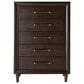 Ashley Dantenton 5 Drawer Chest in Merlot, , large