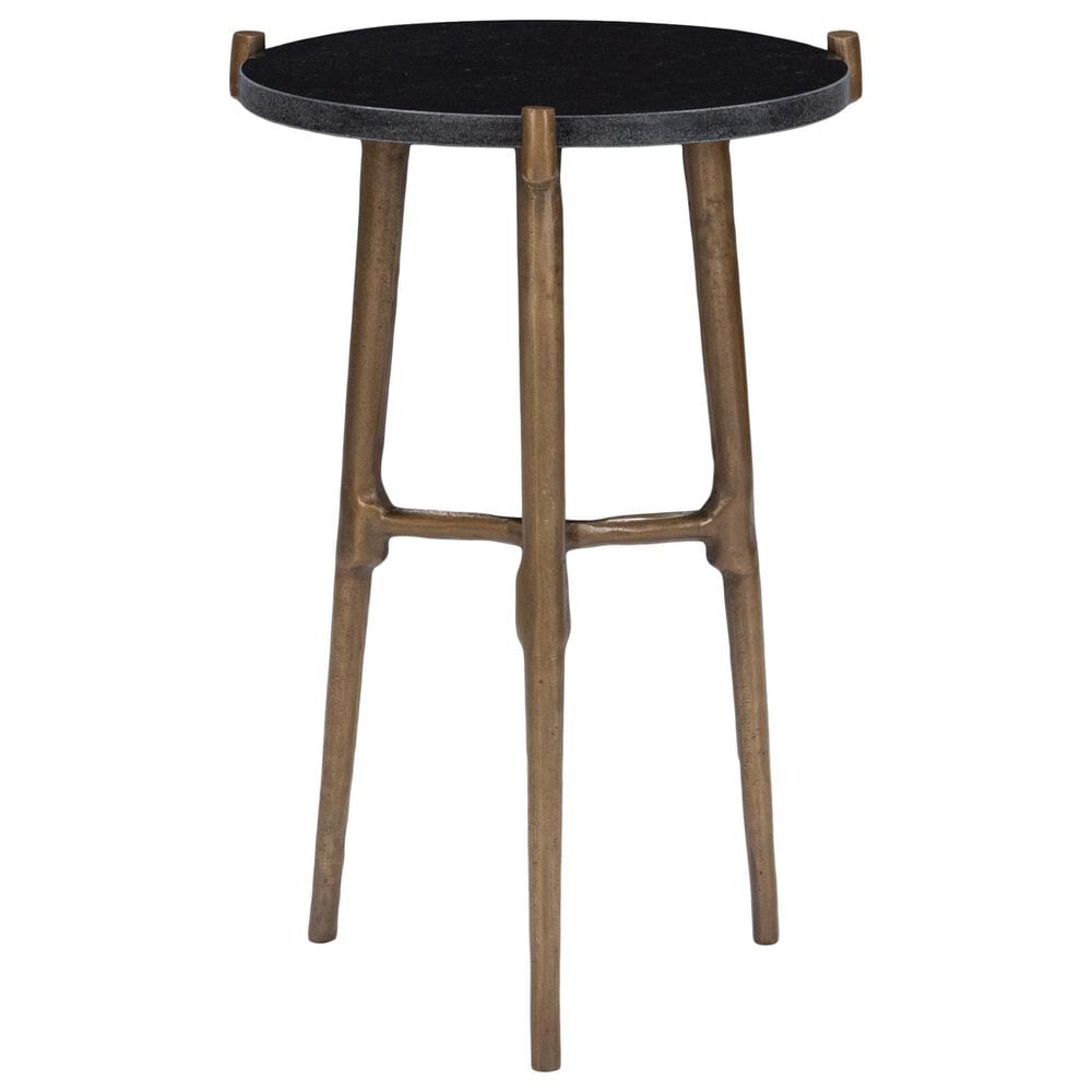 Classic Home Halley Accent Table in Black and Antique Gold, , large