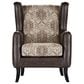 Coaster Elmbrook Wingback Accent Club Chair in Brown, , large