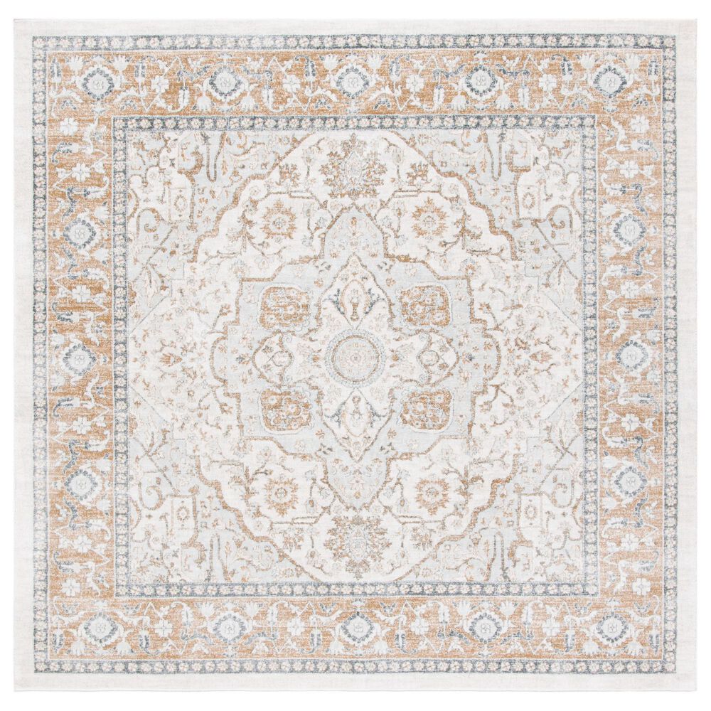 Safavieh Isabella ISA936A 6"7" Square Cream and Beige Area Rug, , large
