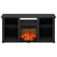 HOMLUX 47" Rectangular TV Stand with Electric Fireplace in Americano, , large