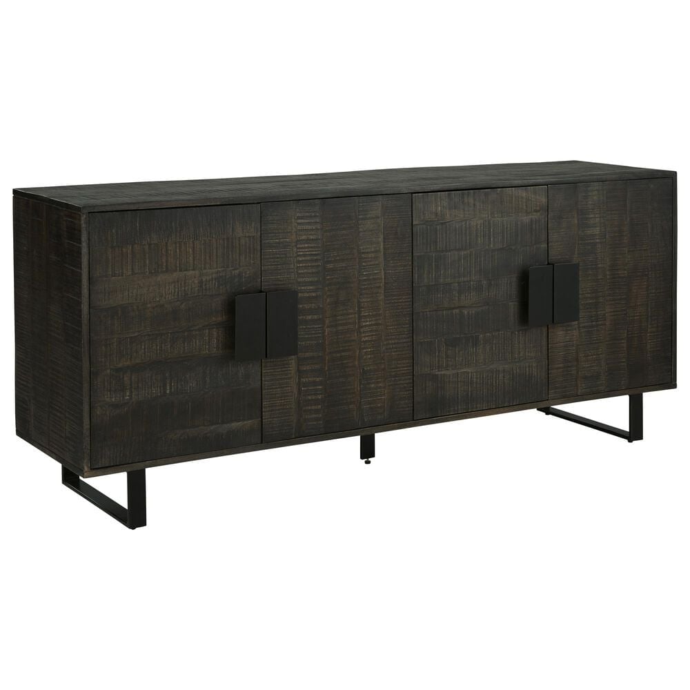 Ashley Kevmart Accent Cabinet in Grayish Brown and Black, , large
